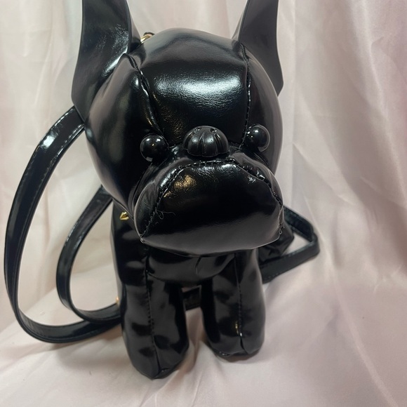 Black Dog-Shaped Crossbody Bag - Picture 8 of 14